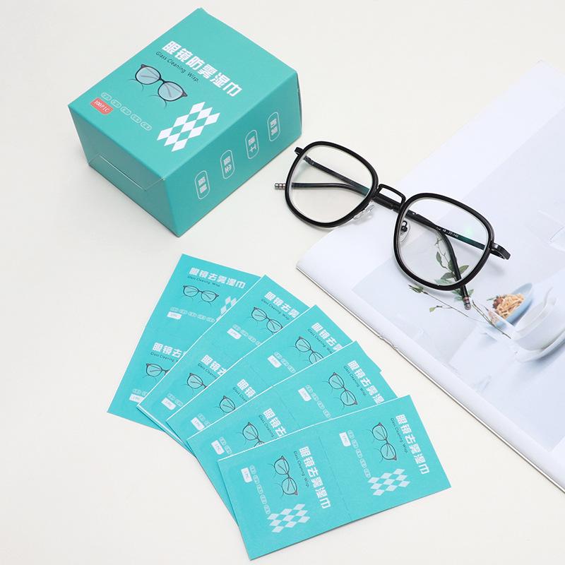 Anti-Fog Lens Cleaning Wipes: Streak-Free, Quick-Dry for Glasses & Camera, 100-Pack