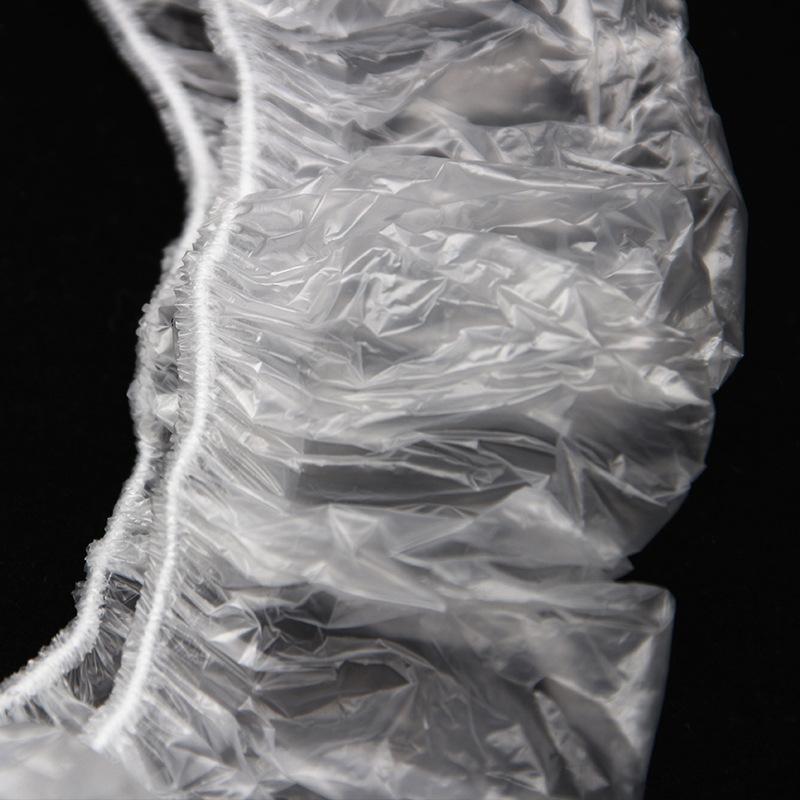 100pcs Transparent Disposable Steering Wheel Cover Car Taxi Elastic Clear PE Dust Proof Antifouling Steering Wheel