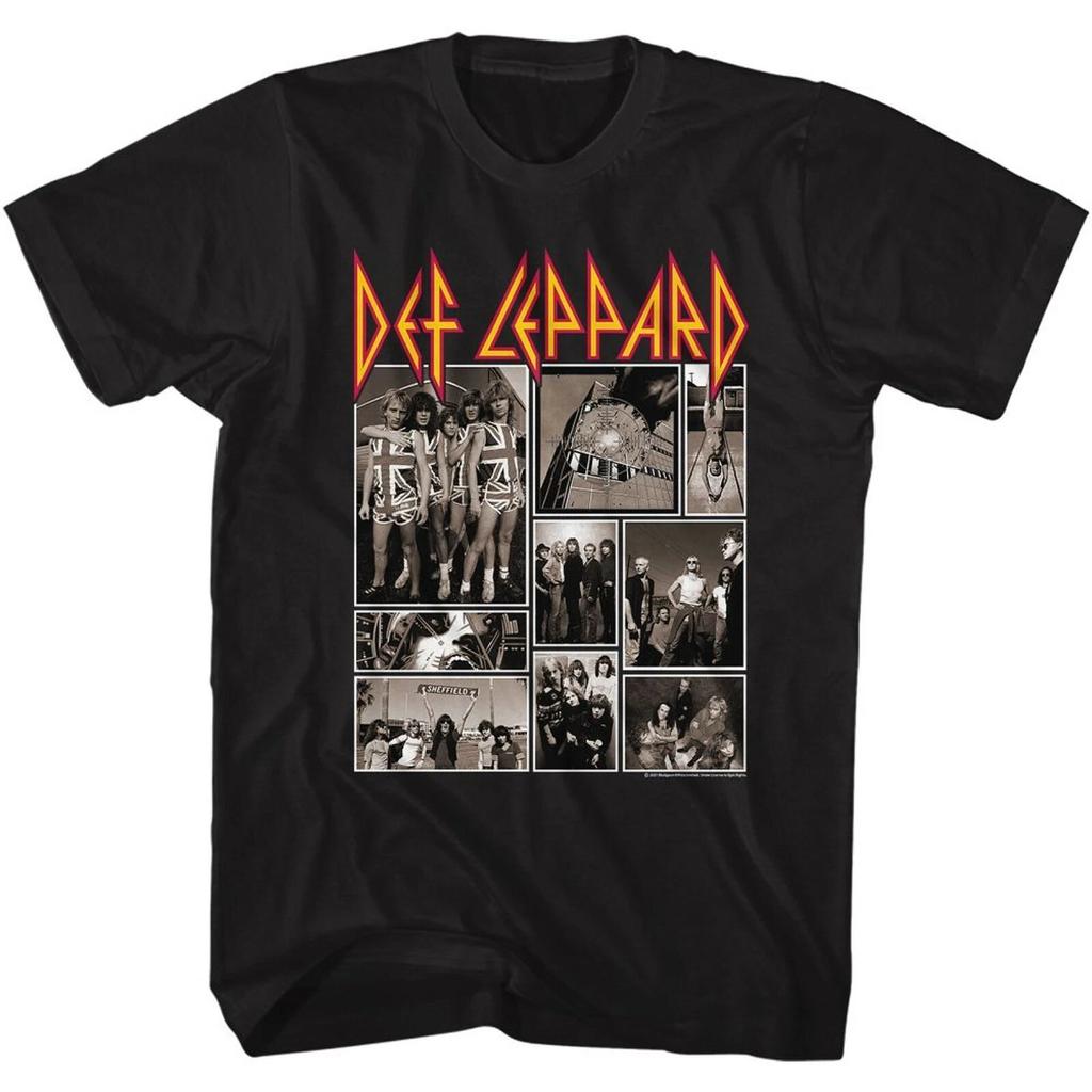 DEF LEPPARD Cd Cvr COLLAGE COVERS Official SHIRT XL New Hysteria Pyromania