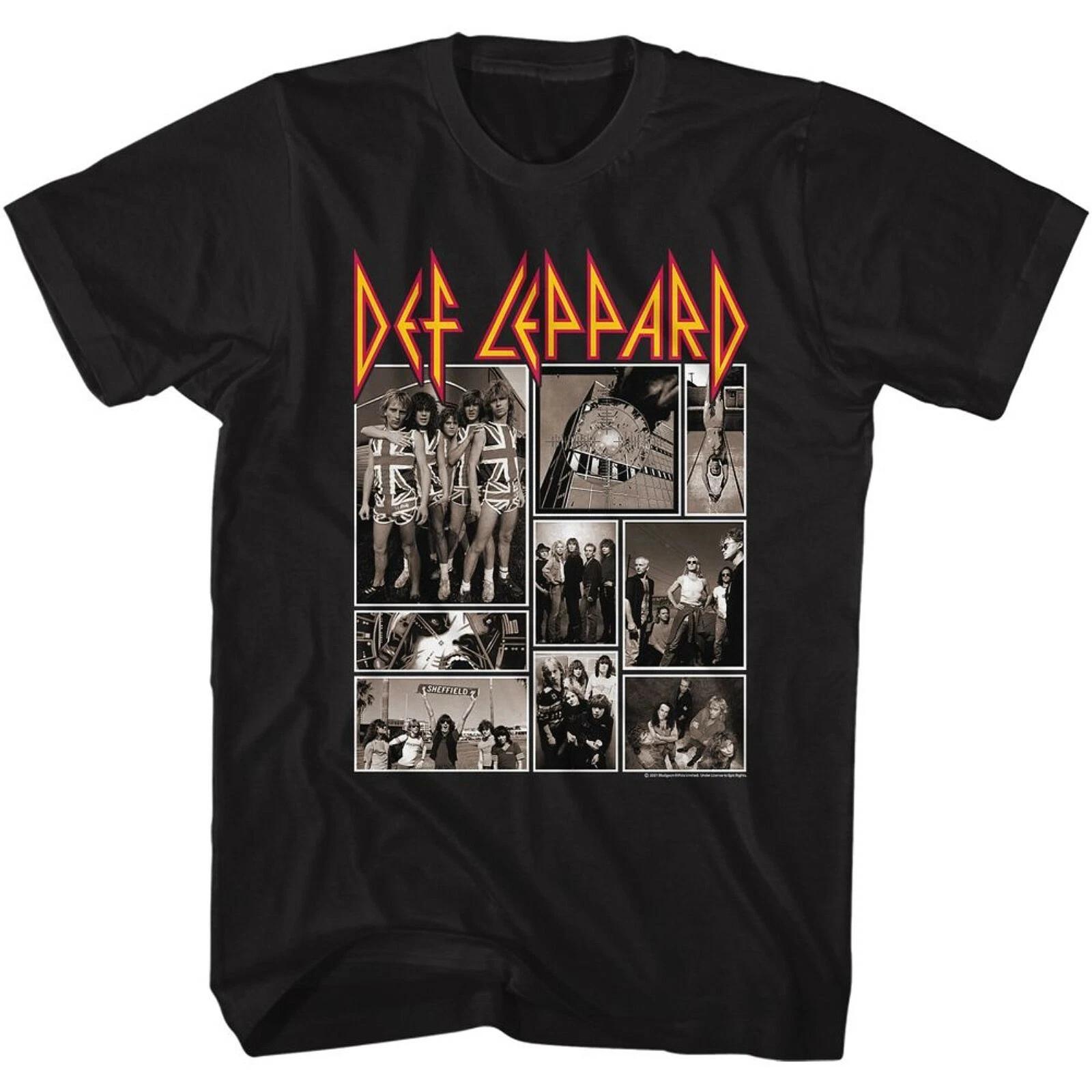 DEF LEPPARD cd cvr COLLAGE COVERS Official SHIRT XL New hysteria pyromania 3XL