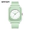 Sanda Korean Style Square Quartz Watch for Men & Women - Luminous, Fashionable Student Design