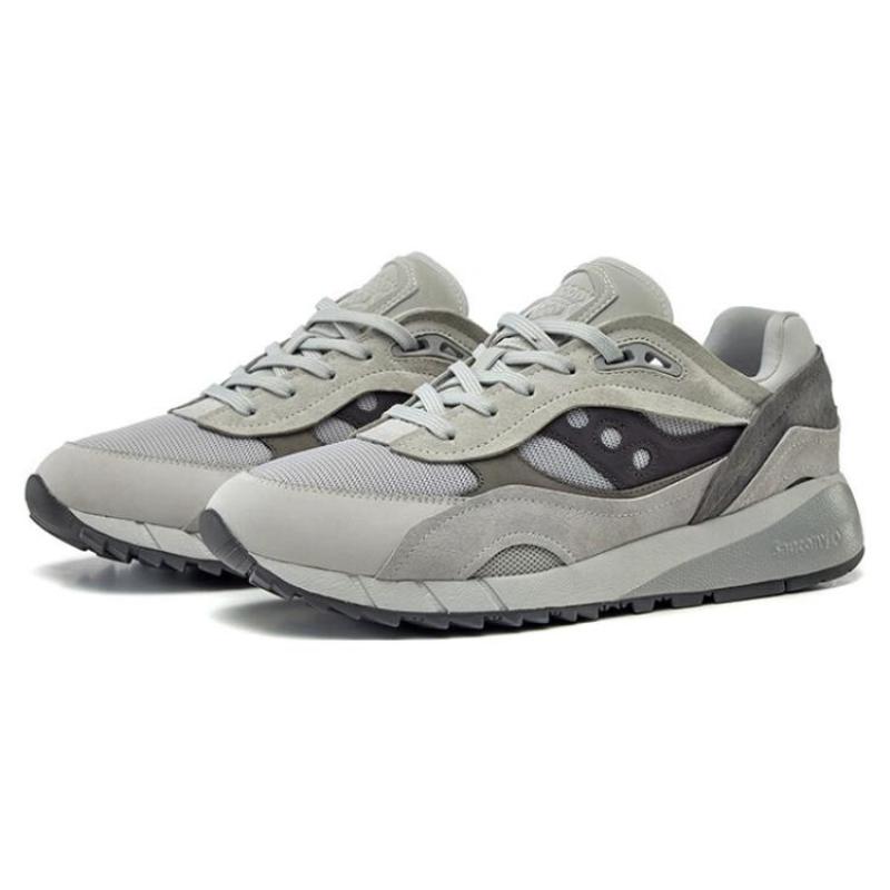 Saucony Shadow 6000 Cushioning Anti-Slip Wear-Resistant Breathability Low-Top Casual Shoes Unisex Gray Saucony S79039-2