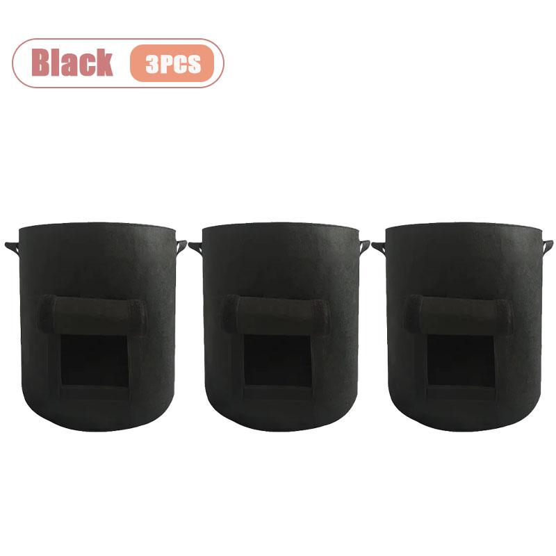 5/10Gallon Potato Seedling Felt Grow Buckets Plant Bags Gardening Flowers Bags Horticulture Planting Containers Garden Tools