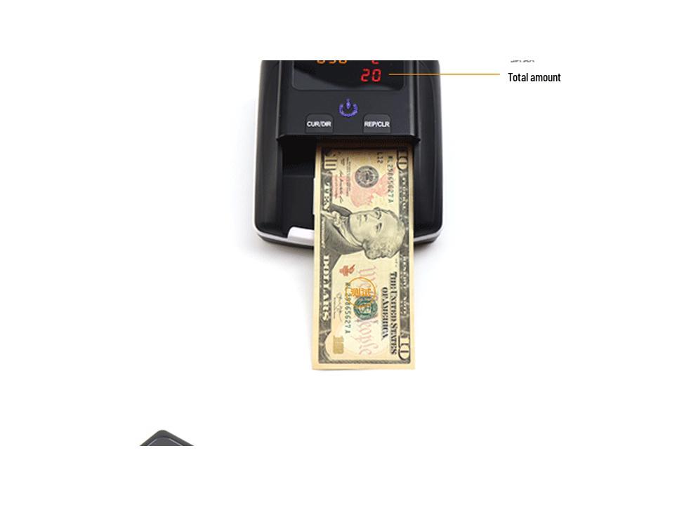 FJ305 LED Portable Counterfeit Currency Detector, Customizable for Euro and US Dollar, Battery Option Available