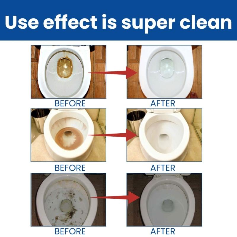 16pcs Toilet Bowl Cleaner Effervescent Tablets for Toilet Cleaning Tool Yellow Dirt Remover Automatic Stain Deodorant