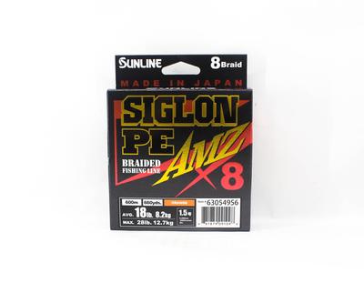 Sunline Linea PE X8 Siglon AMZ 600m PE 1.5 18LB Arancione (1098)