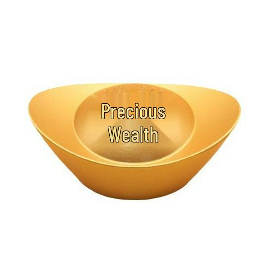 Golden Alloy Ingot Wealth-Attracting Ornament - Perfect for Housewarming and New Home