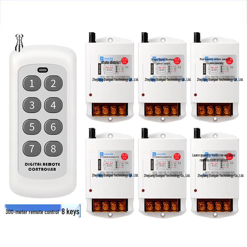 Multi-Channel 220V Wireless Remote Control Switch