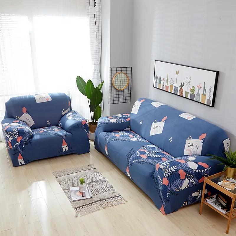 Elastic Sofa Covers for Living Room Simple Mordern Casual Slipcover Universal Anti Slip Cartoon Sofa Slip Cover 1/2/3/4 Seater