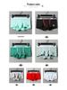 Wangjiang Men's Cotton Trunk Underwear with Gun & Ball Separation, Mid-Waist, Plus Size.