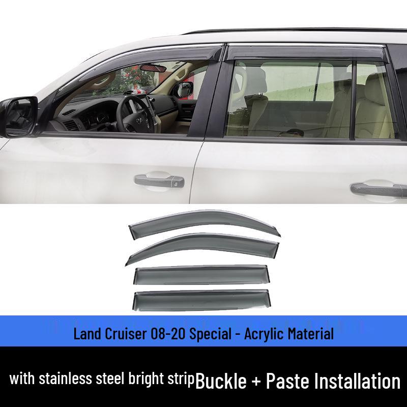 Rain Guards for 08-21 Land Cruiser LC200 - Modified Window Accessories