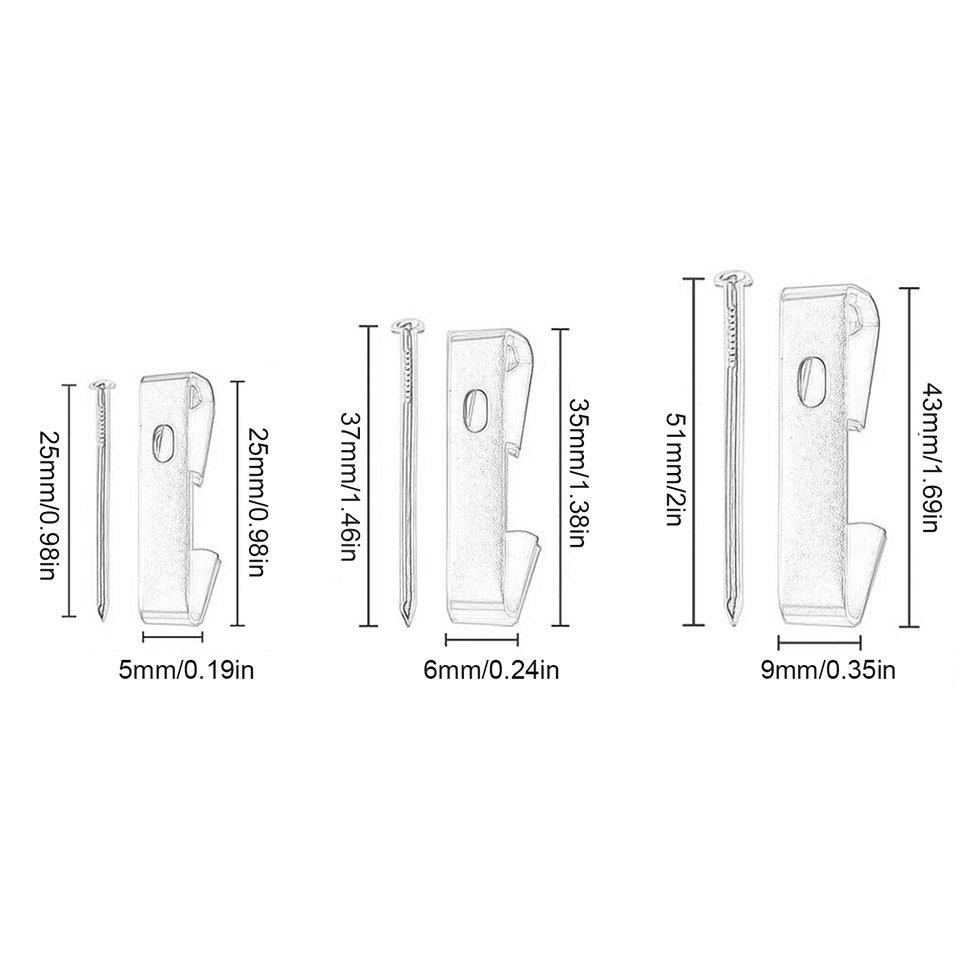 Buy Pearliky Picture Hanging Hooks 30/50/100lbs Picture Hangers 100