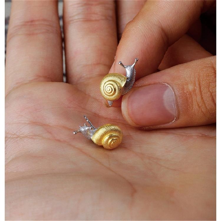 Chic Snail Ear Embellishments Unique Snail Earrings Stylish Ear Rings Adornment