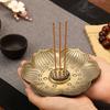 Plum Blossom Incense Stick Holder, Flower Shaped Metal Incense Burner, Craft Ornament for Spa, Yoga, Meditation, Home Decor
