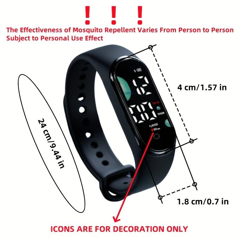 Portable Silicone Anti-mosquito Watch for Outdoor Camping