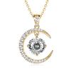 Sterling Silver Moissanite Necklace for Women High-end Design Pendant Niche Smart Clavicle Chain Female Fine Jewelry