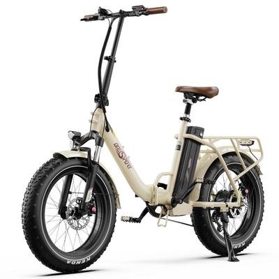Electric Bicycle Onesport OT16 Max 500W Motor 20" Fat Tire Foldable E-Bike 48V 18AH With Bluetooth APP Max Load 120Kg