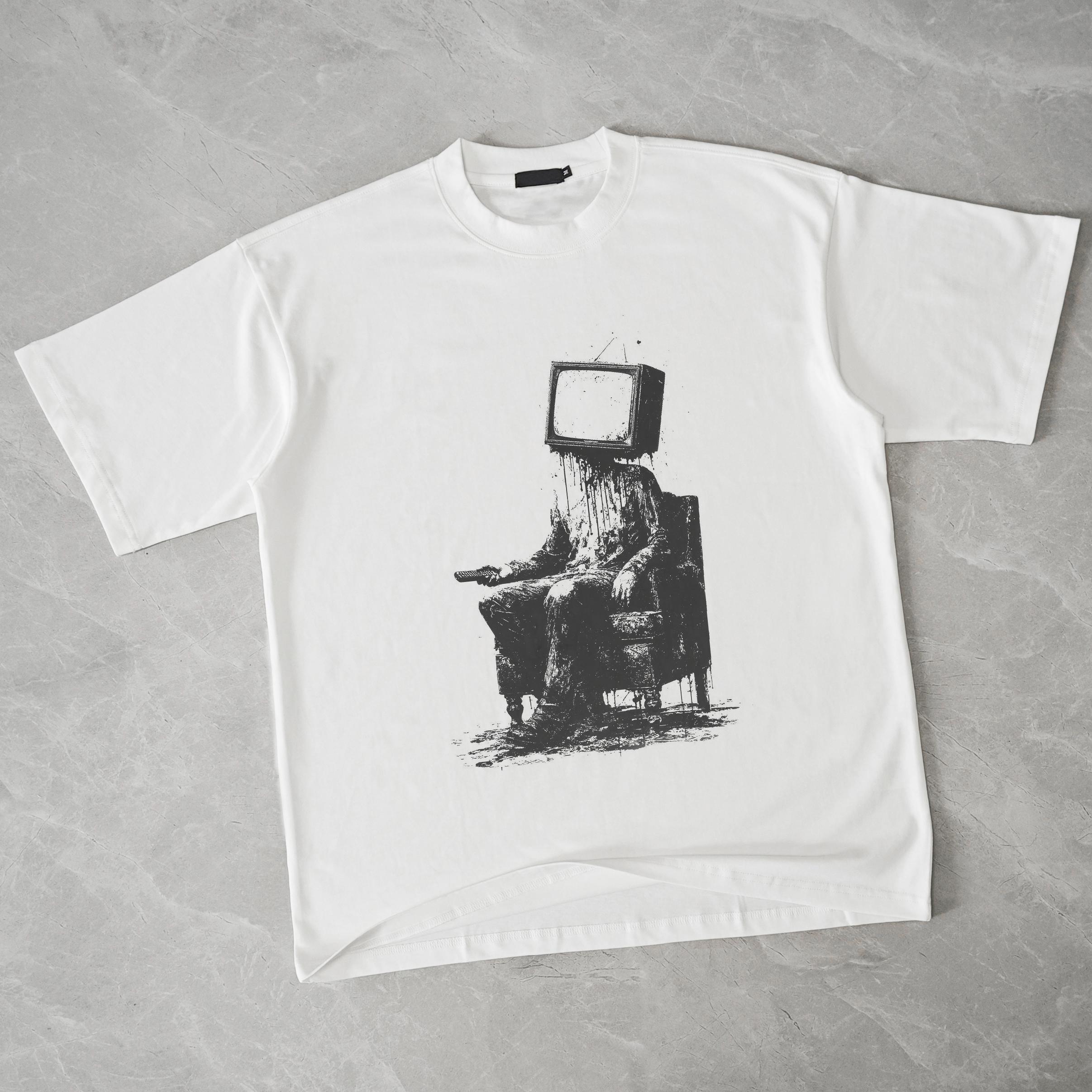 Уличная футболка с забавным рисунком, хлопковая футболка, топы унисекс, футболки, летняя футболка с короткими рукавами XL белый