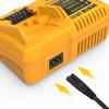 Compatible with Dewalt 12V-20V Power Tool Battery Charger DCB118 for Lithium Batteries.