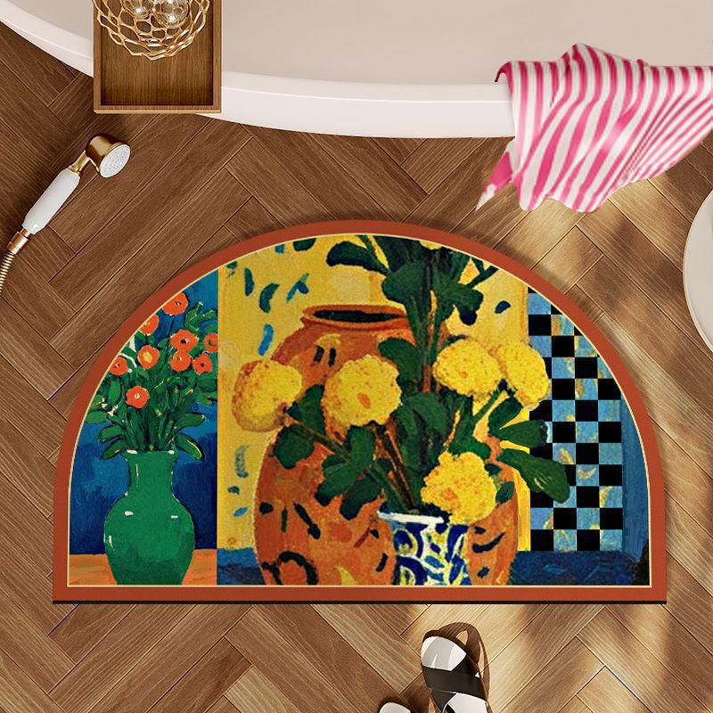Durable Non-slip Cartoon Animal Doormat - Easy to Clean for Kitchen & Bathroom 40x60cm (Crystal Velvet)