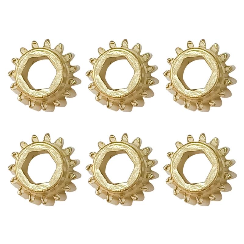 

Classical Guitar Gear Replacement Set 6PCS Iron Tuning Gears Guitar Tuning Accessories with Hexagonal Shafts for Guitar