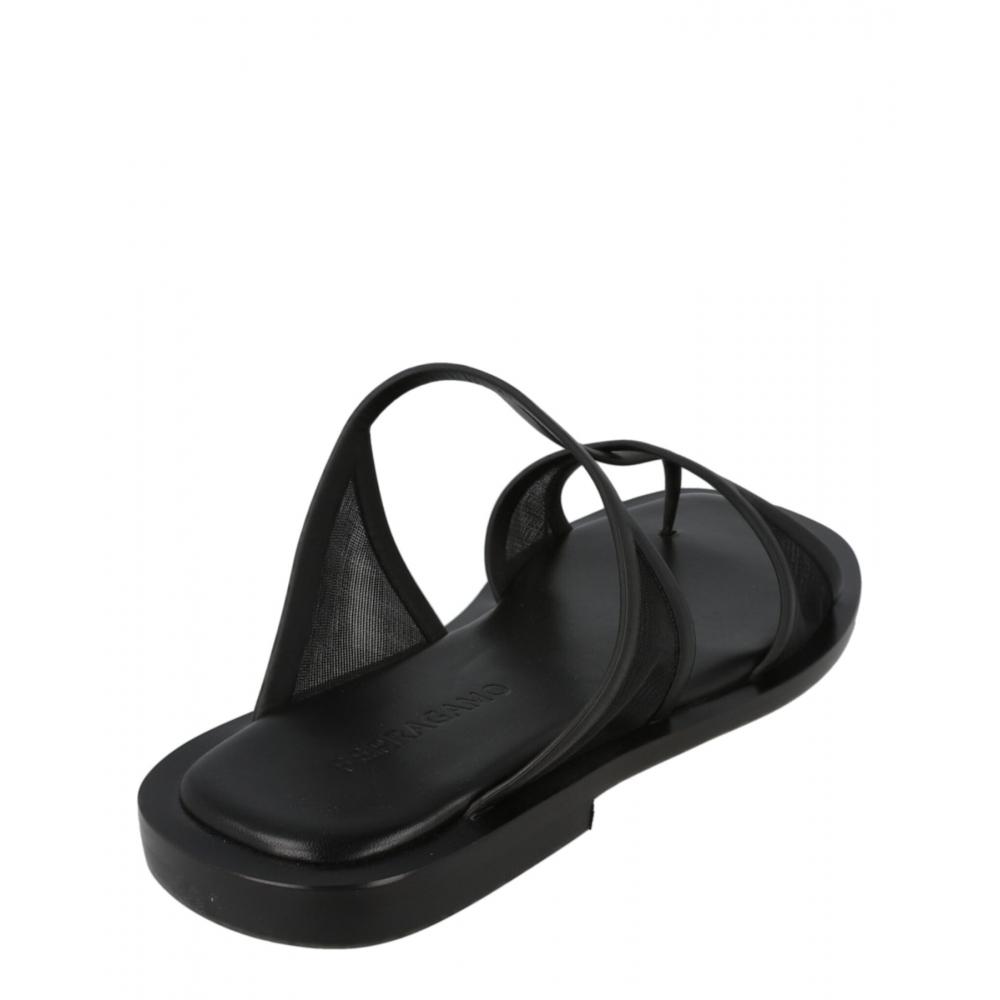 Salvatore Ferragamo Gioventu Sandals Black