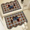 Cartoon Cute Quick-Dry Non-Slip Bathroom Mat - Absorbent, Dirt-Resistant, Easy-to-Clean Diatomaceous Earth Design.