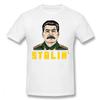 Stalin Cartoon Unisex tričko Velké velikosti s výstřihem do O Bavlna Vlastní tričko s krátkým rukávem Unisex trička Harajuku Streetwear