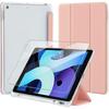 iPad 10.2" Case - Shockproof Protection - Pink - Tempered Glass - Stylus Compartment - Elegant Design