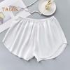 Nahtlose Sicherheitsunterwäsche aus Eisseide für Damen, dünne Shorts für den Sommer, einfarbig, lockere Passform, Sicherheitsshorts für den Alltag