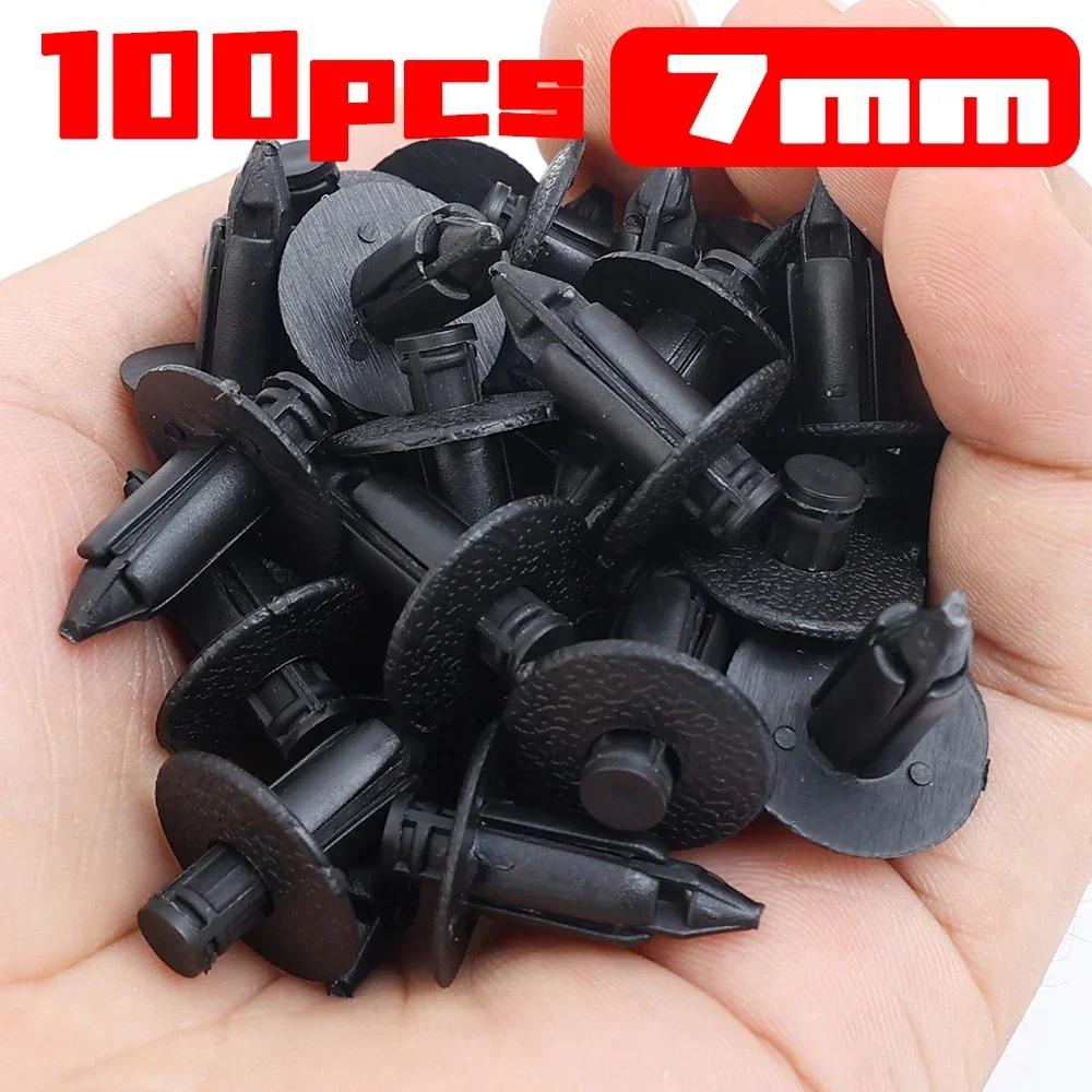 Car Fairing Decorative Panel Fasteners 6/7/8mm Auto Motorcycle Engine Cover Deflector Plastic Expansion Rivet Buckle Accessories