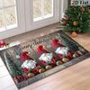 VIKAMA 1pc Three Santa Claus Doormats Festive Floor Mat Living Room Rug for Bedroom Welcome Mat Outdoor Rug Christmas Rug