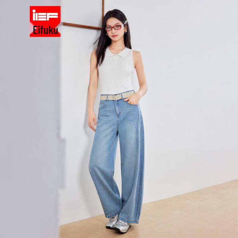 IEF Women s Fashion Wide-Leg Denim Jeans XL
