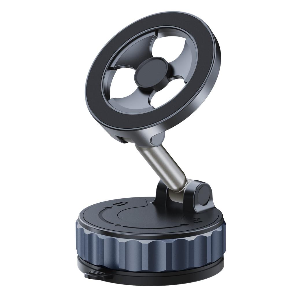 Vacuum Magnet Phone Bracket Multi-angles Adjustment Strong Magnetic Suck Design Foldable Car Holder For iphone Navigation Stand