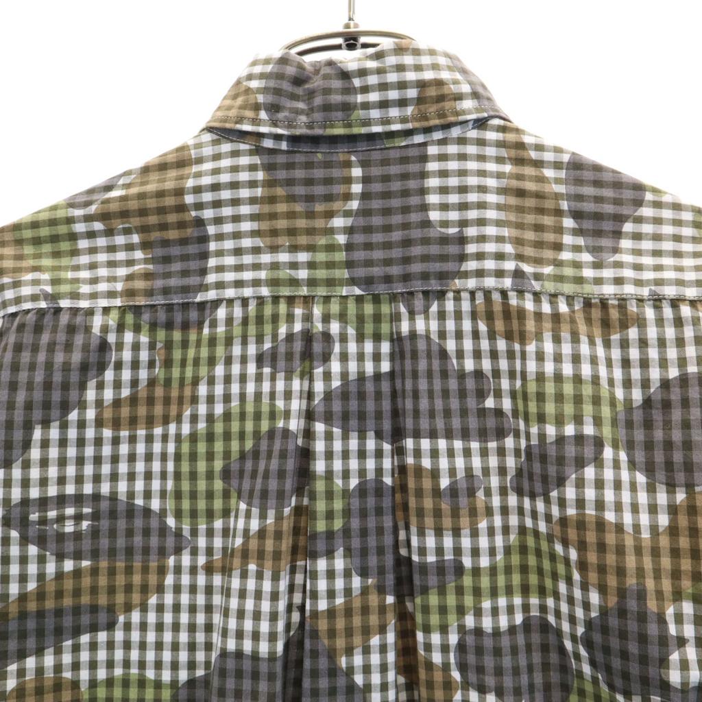 A BATHING APE made in Japan Long sleeve Button down shirt M Gray Men's Used