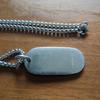 Used Cartier dog tag necklace