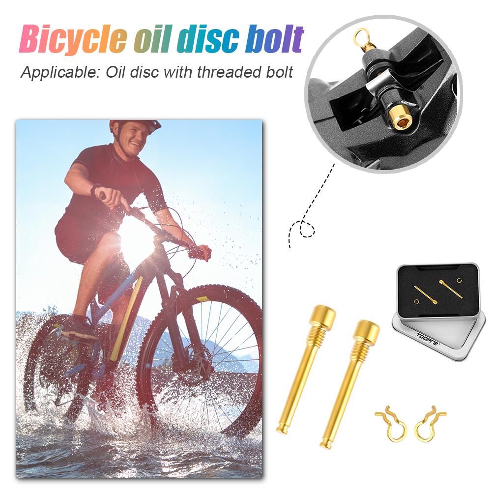 Bicycle Hydraulic Disc Brake Pad Bolts Circlip Retainer Pin Lightweight Titanium Alloy Cycling Bike Accessories