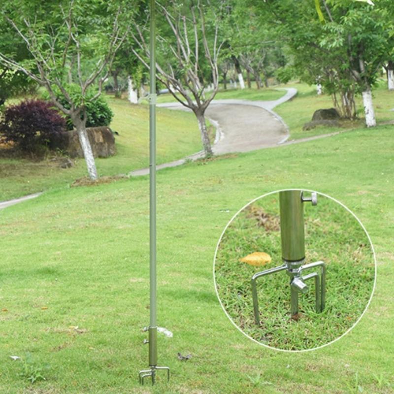 Umbrella Holder Stand Parasol Brackets for Beach Fishing Stainless Umbrella Sand Anchors Umbrella Stand