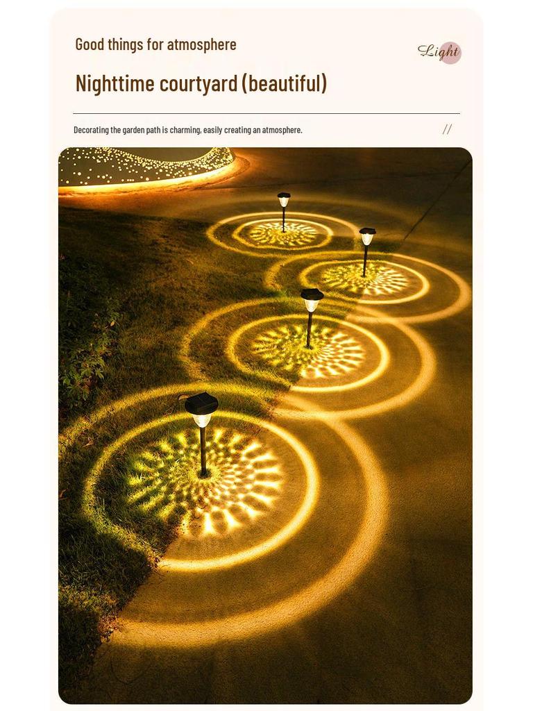 Solar Garden Pathway Lights - Dreamy Outdoor Landscape Decoration