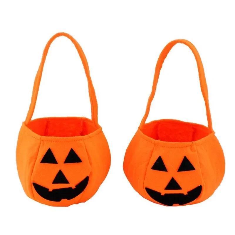 Kreative Cartoon Halloween Kinder Süßigkeitstüten Geeignetes Festival Kinder Süßigkeiten Gesicht Kürbistasche Allerheiligen Cosplay Deko Taschen