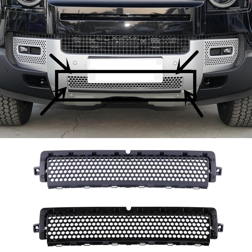 Land Rover Defender Front Bumper Air Vent Mesh Grille Decorative Strip