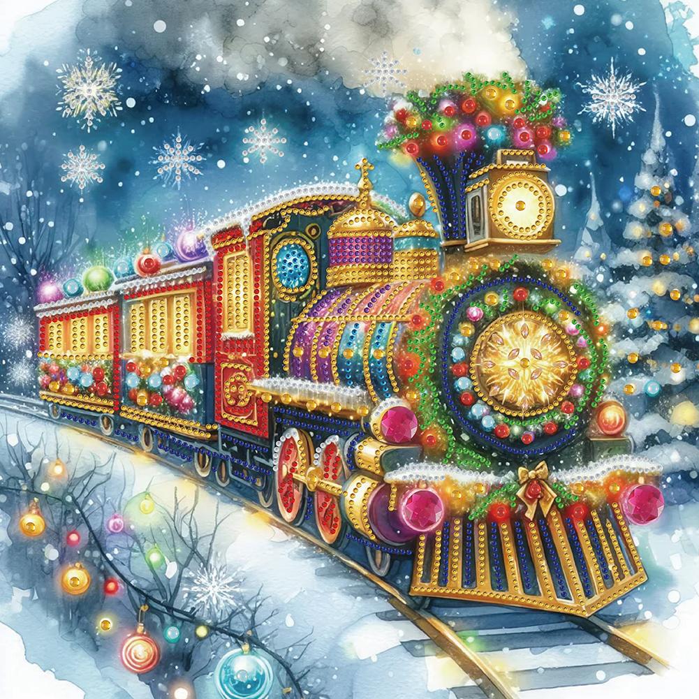 5D DIY Partial Special Shaped Drill Diamond Painting Kit Christmas Decoration