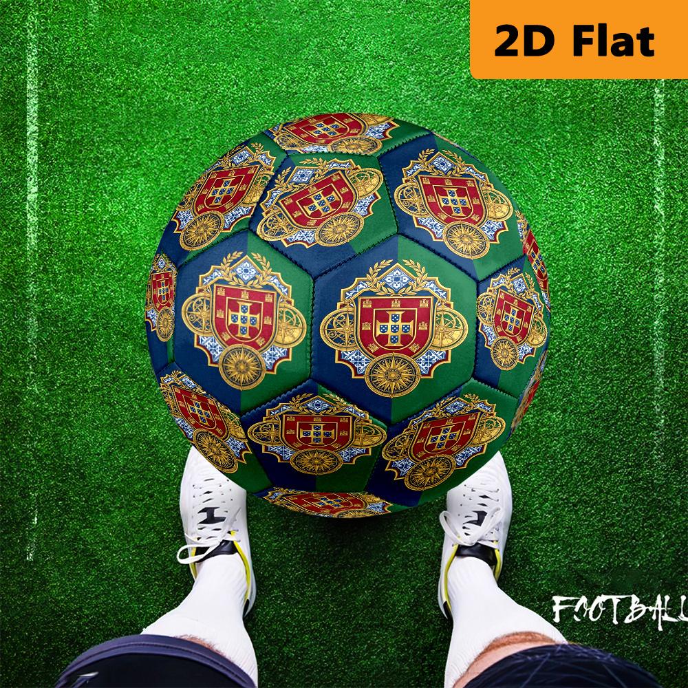 Royal Emblem Design Soccer Ball Suitable for Both Training and Competition Outdoor Sports No. 5 Football Wear-resistant and Slip-resistant
