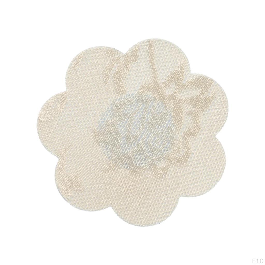 10 Pieces Nipple Cover Breast Covers Invisible Tape Pad Soft Seamless Petals