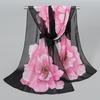 Floral Print Chiffon Scarf Long Shawl Silk New Beach Scarves  Summer