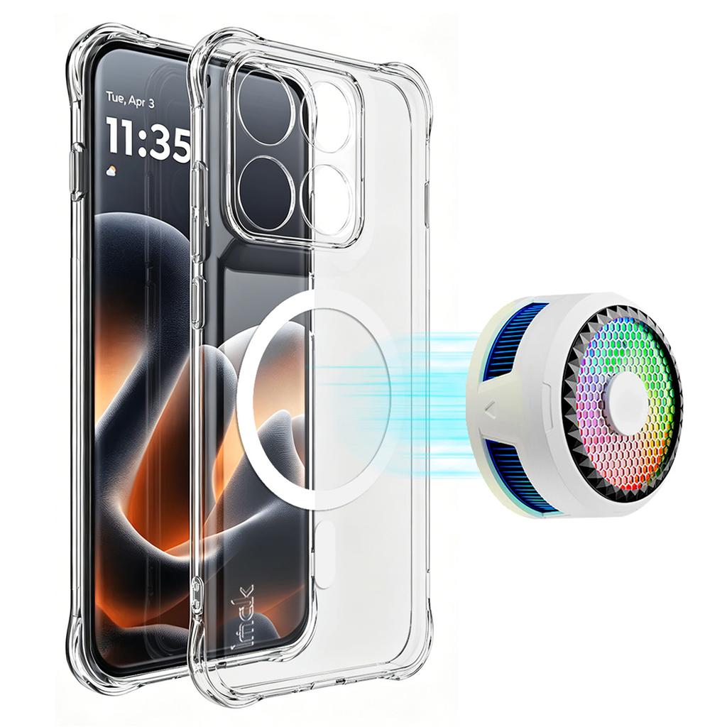 For Moto Edge 70 Pro 5G Phone Case IMAK Shock-resistant Soft Magnetic Case