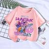Kpop Demon Hunters Kids T-shirt Kawaii Cotton Birthday Tops Party Wear Girls Tee Summer Short Sleeve Top
