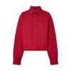 MO&Co. Women's Short Shirt Collar Cardigan