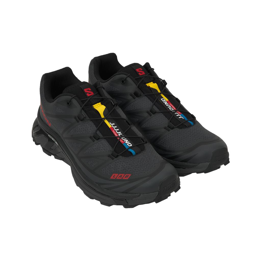 JJJJound x Salomon XT-6 Ebony Fiery Red Sneakers Unisex Nere L49130300