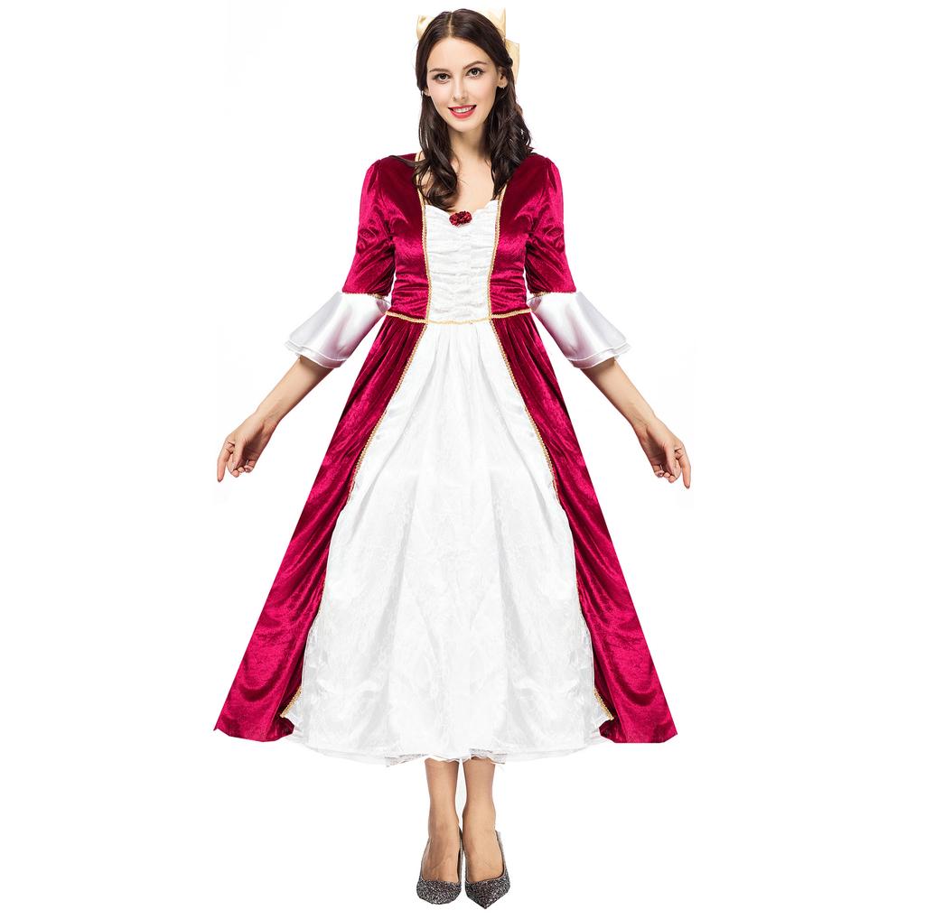 Halloween costumes, court princess dresses, European, American and ancient Roman queen Cleopatra sexy dress stage wear